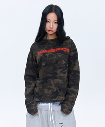DAUSPICE（ディーオスピス）の「(DUC) アップリケロゴ ワッフル ロングスリーブ カモ（Tシャツ/カットソー）」