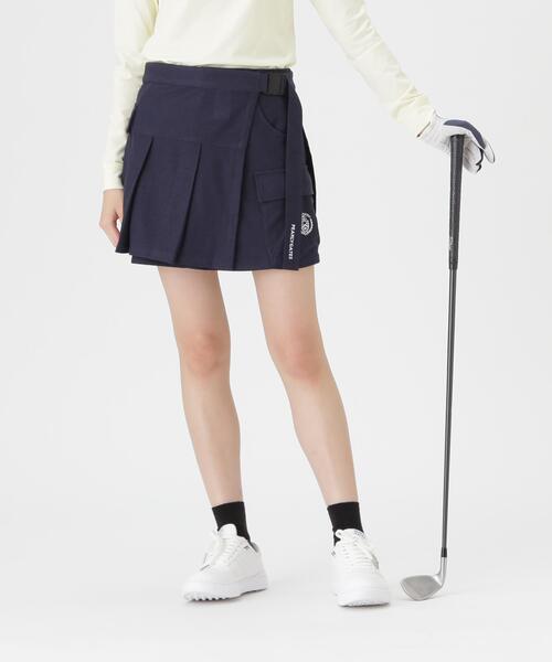 PEARLY GATES(パーリーゲイツ)の「Pe蜂巣メッシュスカート (WOMENS)(スカート・レディース・ネイビー/ブルー・SMALL/MEDIUM/LARGE)」の1枚目の写真