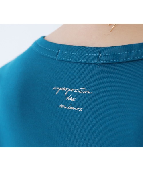 reca(レカ)の「ロングスリーブバック刺繍ロゴTシャツ(Tシャツ/カットソー・レディース・ダークブラウン/オフホワイト/オレンジ/ブルー・FREE)」の19枚目の写真
