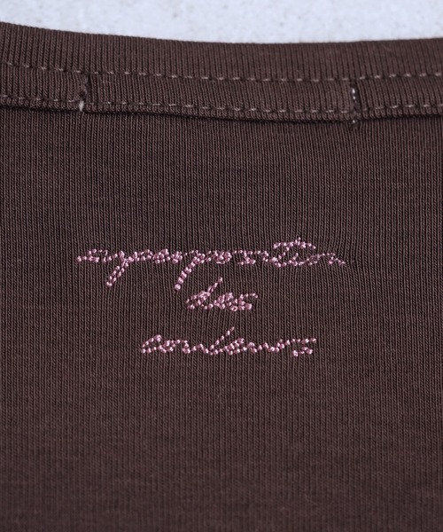 reca(レカ)の「ロングスリーブバック刺繍ロゴTシャツ(Tシャツ/カットソー・レディース・ダークブラウン/オフホワイト/オレンジ/ブルー・FREE)」の8枚目の写真