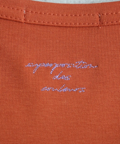 reca(レカ)の「ロングスリーブバック刺繍ロゴTシャツ(Tシャツ/カットソー・レディース・ダークブラウン/オフホワイト/オレンジ/ブルー・FREE)」の10枚目の写真