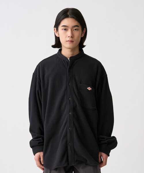DANTON(ダントン)の「Men’s Micro Fleece Shirt Jacket(シャツ/ブラウス・メンズ・ブラック/チャコール/グレイッシュベージュ・XS/S/M/L)」の4枚目の写真