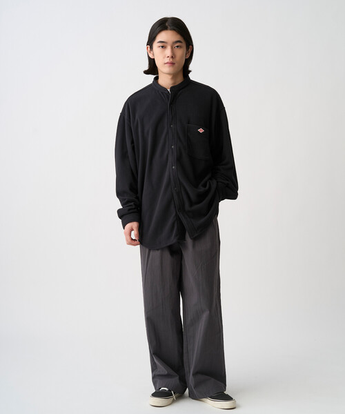 DANTON(ダントン)の「Men’s Micro Fleece Shirt Jacket(シャツ/ブラウス・メンズ・ブラック/チャコール/グレイッシュベージュ・XS/S/M/L)」の7枚目の写真