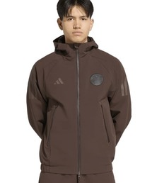アディダス adidas T.S.U.F.C. ルーズフィット ソフトシェル フルジップ フードジャケット