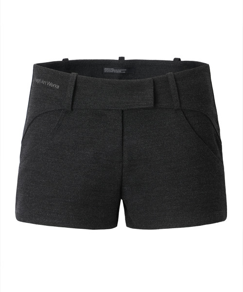 INEGI(イネギ)の「Curved Line Shorts (charcoal)(その他パンツ・レディース・その他・SMALL/MEDIUM)」の1枚目の写真