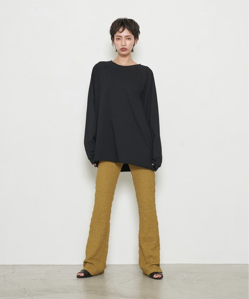 OFROOM(オフルーム)の「【2026秋冬新作】Shirring Flare Pants|シャーリングフレアパンツ(その他パンツ・レディース・ブラック/レッド/ブルー/マスタード/ブラウン・FREE)」の20枚目の写真
