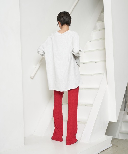 OFROOM(オフルーム)の「【2026秋冬新作】Shirring Flare Pants|シャーリングフレアパンツ(その他パンツ・レディース・ブラック/レッド/ブルー/マスタード/ブラウン・FREE)」の13枚目の写真