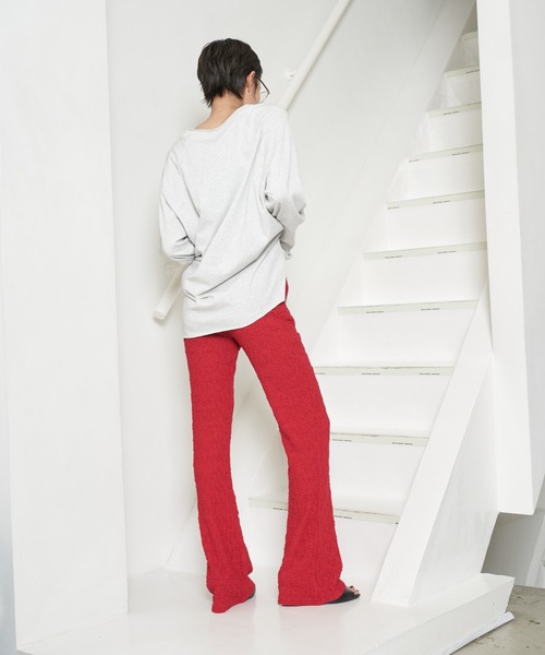 OFROOM(オフルーム)の「【2026秋冬新作】Shirring Flare Pants|シャーリングフレアパンツ(その他パンツ・レディース・ブラック/レッド/ブルー/マスタード/ブラウン・FREE)」の14枚目の写真