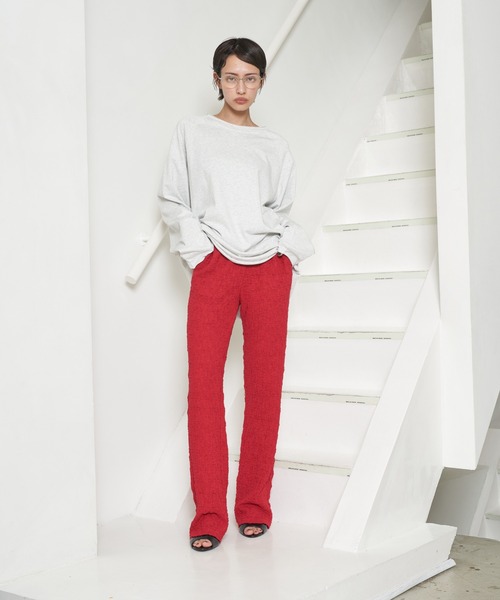OFROOM(オフルーム)の「【2026秋冬新作】Shirring Flare Pants|シャーリングフレアパンツ(その他パンツ・レディース・ブラック/レッド/ブルー/マスタード/ブラウン・FREE)」の19枚目の写真