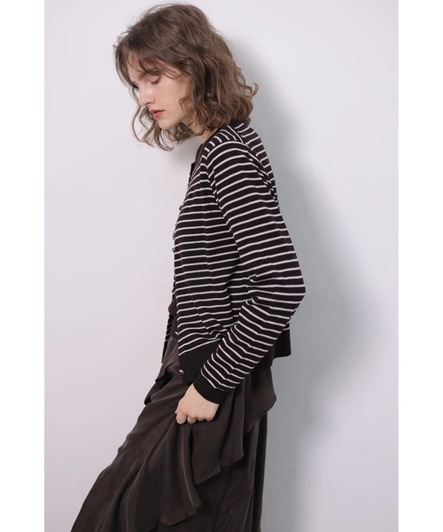 CADUNE（カデュネ）の「ウールアンサンブル（ニット/セーター・レディース・レッド/ブラウン/ベージュ・38）」の8枚目の写真