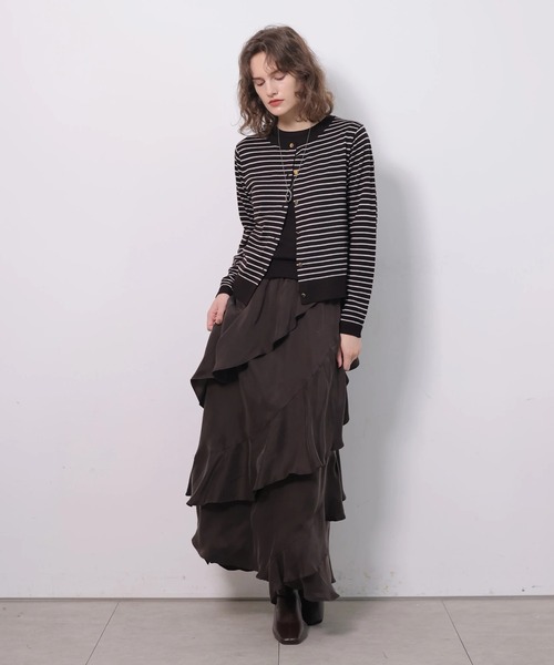 CADUNE（カデュネ）の「ウールアンサンブル（ニット/セーター・レディース・レッド/ブラウン/ベージュ・38）」の15枚目の写真