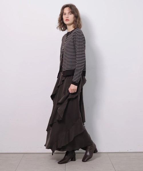 CADUNE（カデュネ）の「ウールアンサンブル（ニット/セーター・レディース・レッド/ブラウン/ベージュ・38）」の16枚目の写真