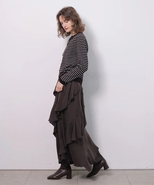 CADUNE（カデュネ）の「ウールアンサンブル（ニット/セーター・レディース・レッド/ブラウン/ベージュ・38）」の18枚目の写真
