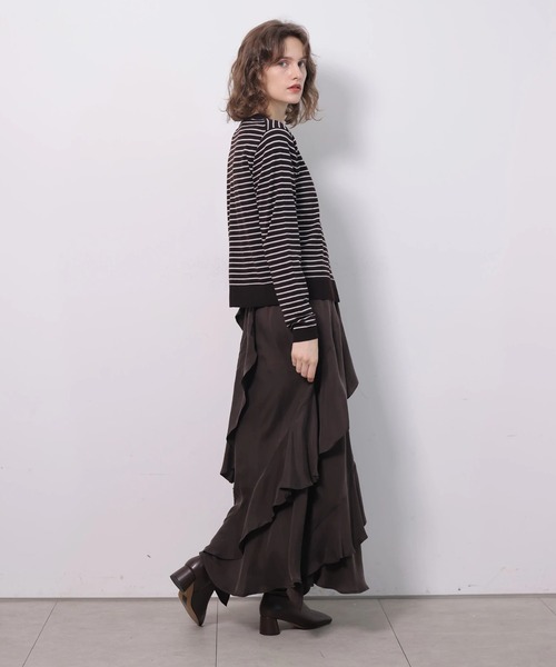 CADUNE（カデュネ）の「ウールアンサンブル（ニット/セーター・レディース・レッド/ブラウン/ベージュ・38）」の19枚目の写真