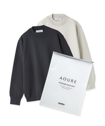 AOURE（アウール）の「【A PACK】WASHABLE PACK KNIT モックネック (2枚組)（ニット/セーター）」