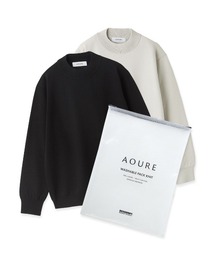 AOURE（アウール）の「【A PACK】WASHABLE PACK KNIT モックネック (2枚組)（ニット/セーター）」