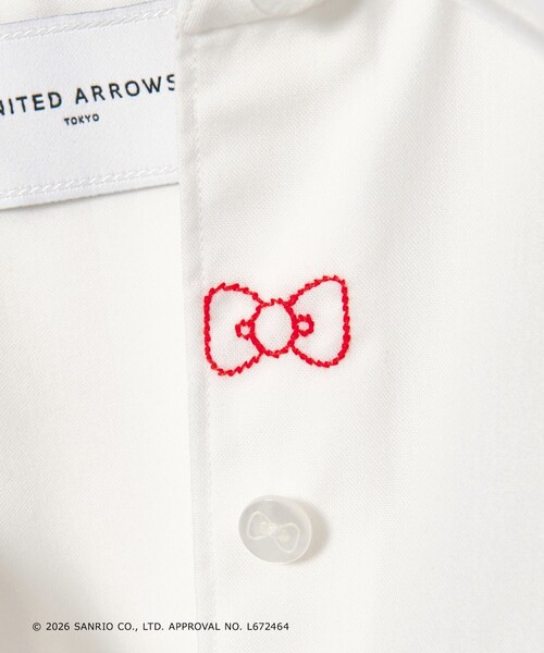 UNITED ARROWS(ユナイテッドアローズ)の「<HELLO KITTY × UNITED ARROWS>エンブロイダリー シャツ(シャツ/ブラウス・レディース・その他1/オフホワイト・FREE)」の7枚目の写真