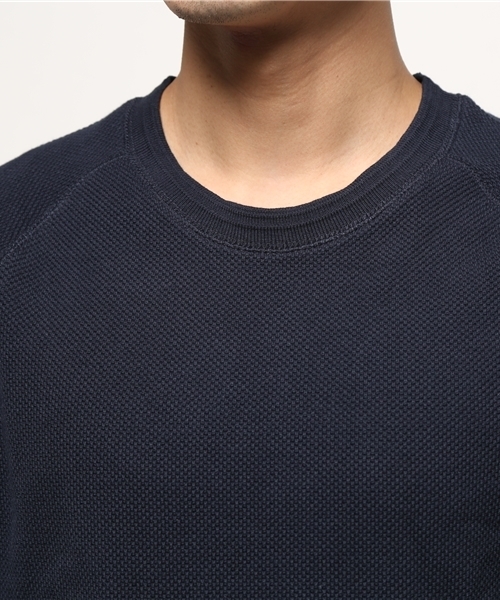 ikka(イッカ)の「オニ鹿の子ラグランクルーネックTシャツ(Tシャツ/カットソー・メンズ・ホワイト/ライトグレー/ネイビー・X-LARGE/MEDIUM/LARGE)」の8枚目の写真