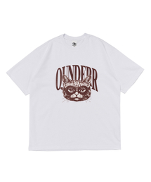 OUNDERR（オアンダーアール）の「RIDER UNDER CAT 半袖Tシャツ (ホワイト)（Tシャツ/カットソー）」