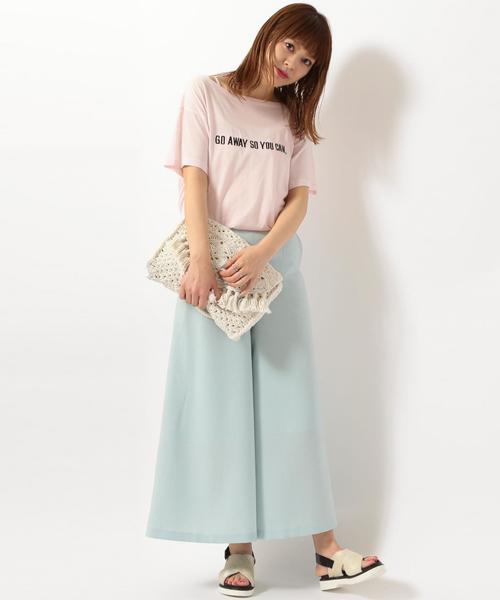 Another Edition（アナザーエディション）の「サーキュラーパンツ/ AEBC サーキュラー PT◆（その他パンツ・レディース・ベージュ/ライトブルー・MEDIUM/SMALL）」の18枚目の写真