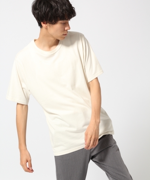 HARE(ハレ)の「バックデザインカットソー(HARE)(Tシャツ/カットソー・メンズ・オレンジ/ブラック/オフホワイト・MEDIUM/SMALL)」の1枚目の写真