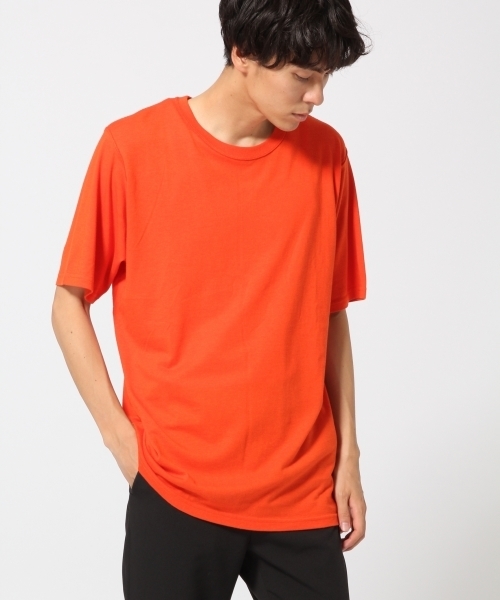 HARE(ハレ)の「バックデザインカットソー(HARE)(Tシャツ/カットソー・メンズ・オレンジ/ブラック/オフホワイト・MEDIUM/SMALL)」の3枚目の写真