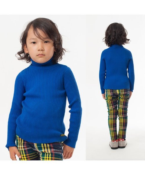 BREEZE（ブリーズ）の「リブタートル（ニット/セーター・キッズ・キナリ/ピンク/ブルー/グレー/ブラック・130/110/90/95/80/140/100/120）」の7枚目の写真