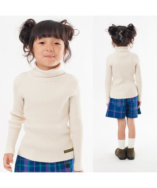 BREEZE（ブリーズ）の「リブタートル（ニット/セーター・キッズ・キナリ/ピンク/ブルー/グレー/ブラック・130/110/90/95/80/140/100/120）」の9枚目の写真