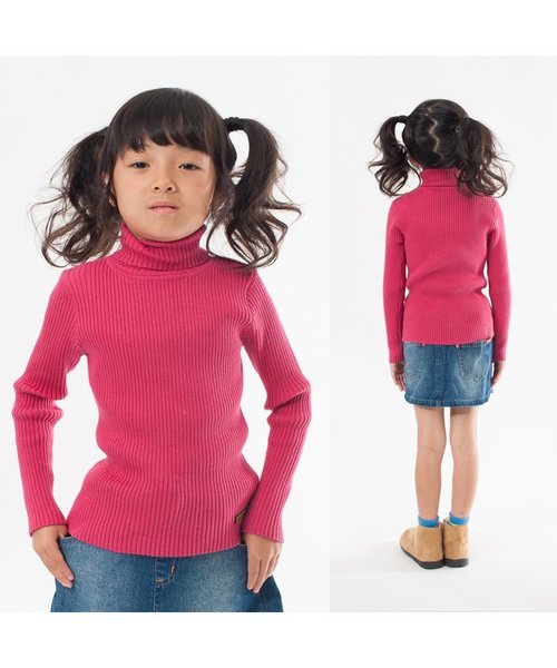 BREEZE（ブリーズ）の「リブタートル（ニット/セーター・キッズ・キナリ/ピンク/ブルー/グレー/ブラック・130/110/90/95/80/140/100/120）」の10枚目の写真