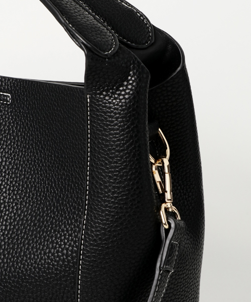 PLAIN CLOTHING（プレーンクロージング）の「サブバッグ付きミドルトートバッグ/ショルダーバッグ【PLAIN CLOTHING】（トートバッグ・レディース・ブラック/ベージュ/ネイビー/グレー・FREE）」の7枚目の写真