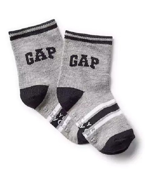 GAP（ギャップ）の「Gap Athletic Logo Socks（ソックス/靴下・キッズ・ホワイト/ブラック/グレー・14-16cm/16-18cm/11-13cm/12-14cm/9-11cm）」の4枚目の写真