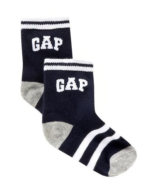 GAP（ギャップ）の「Gap Athletic Logo Socks（ソックス/靴下・キッズ・ホワイト/ブラック/グレー・14-16cm/16-18cm/11-13cm/12-14cm/9-11cm）」の3枚目の写真