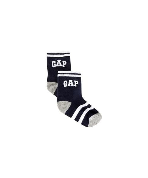 GAP（ギャップ）の「Gap Athletic Logo Socks（ソックス/靴下・キッズ・ホワイト/ブラック/グレー・14-16cm/16-18cm/11-13cm/12-14cm/9-11cm）」の2枚目の写真