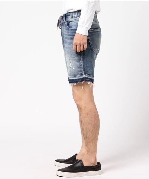 JACKROSE（ジャックローズ）の「VINTAGE JOG DENIM SHORTS（デニムパンツ・メンズ・インディゴブルー/ホワイト・M/L）」の3枚目の写真
