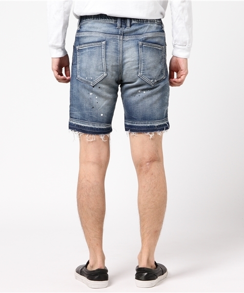 JACKROSE（ジャックローズ）の「VINTAGE JOG DENIM SHORTS（デニムパンツ・メンズ・インディゴブルー/ホワイト・M/L）」の4枚目の写真