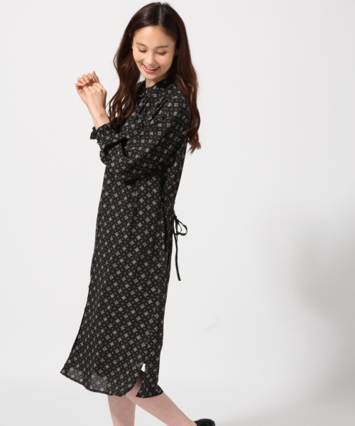 GLOBAL WORK（グローバルワーク）の「2SETシフォンガウンワンピース8分袖/762997（ワンピース・レディース・ブラック/ブラウン/ワインレッド/ブラック系その他・LARGE/MEDIUM）」の3枚目の写真