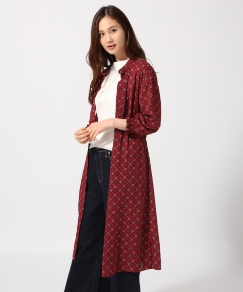 GLOBAL WORK（グローバルワーク）の「2SETシフォンガウンワンピース8分袖/762997（ワンピース・レディース・ブラック/ブラウン/ワインレッド/ブラック系その他・LARGE/MEDIUM）」の4枚目の写真