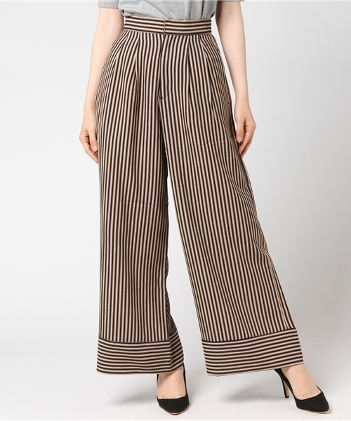 MOUSSY（マウジー）の「STRIPE PANTS（その他パンツ・レディース・ベージュ系その他/ダークネイビー・1/2）」の13枚目の写真