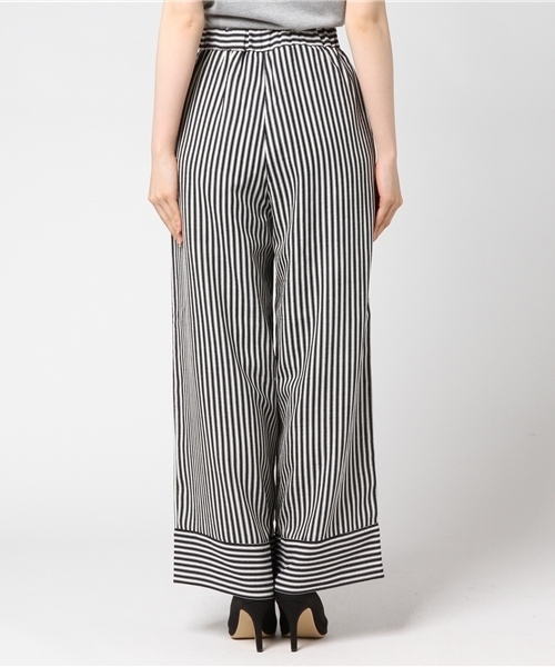 MOUSSY（マウジー）の「STRIPE PANTS（その他パンツ・レディース・ベージュ系その他/ダークネイビー・1/2）」の5枚目の写真