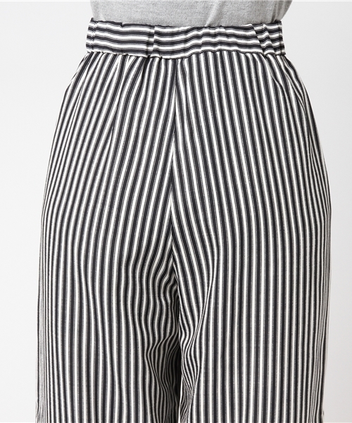 MOUSSY（マウジー）の「STRIPE PANTS（その他パンツ・レディース・ベージュ系その他/ダークネイビー・1/2）」の8枚目の写真