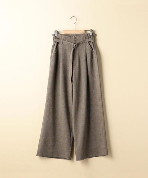 coen(コーエン)の「グレンチェックワイドパンツ(その他パンツ・レディース・ブラウン/ブラック・SMALL/LARGE/MEDIUM)」の19枚目の写真