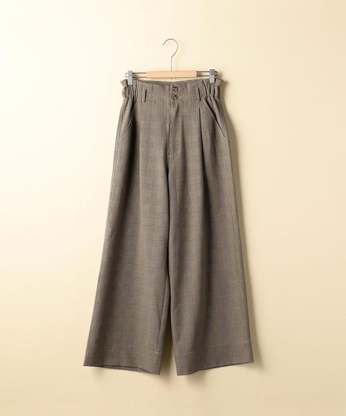coen(コーエン)の「グレンチェックワイドパンツ(その他パンツ・レディース・ブラウン/ブラック・SMALL/LARGE/MEDIUM)」の14枚目の写真