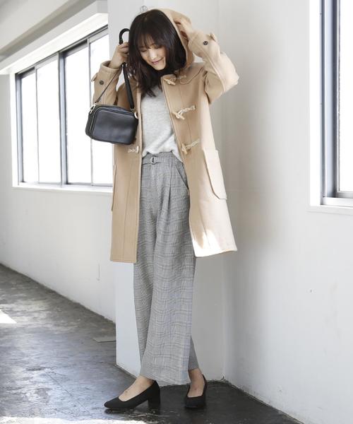 coen(コーエン)の「グレンチェックワイドパンツ(その他パンツ・レディース・ブラウン/ブラック・SMALL/LARGE/MEDIUM)」の4枚目の写真