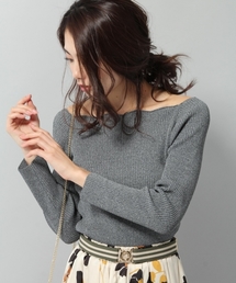 Andemiu | 【ブルーWEB限定】スカラリブニットプルオーバーＬ／Ｓ774025(ニット/セーター)