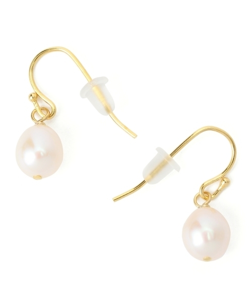 BEAMS BOY(ビームスボーイ)の「BEAMS BOY / 淡水パール ピアス(ピアス(両耳用)・レディース・ホワイト・ONE SIZE)」の4枚目の写真