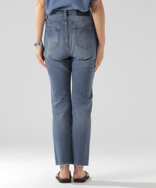 BAYFLOW（ベイフロー）の「BAYFLOW／ハイライズストレートデニム　18SS（デニムパンツ・レディース・ライトブルー/サックスブルー・SMALL/LARGE/MEDIUM）」の9枚目の写真