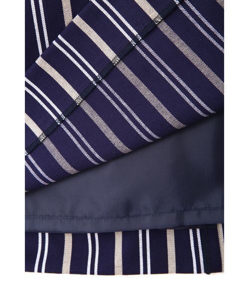 NATURAL BEAUTY BASIC（ナチュラルビューティーベーシック）の「◆ストライプストレートスカート（スカート・レディース・ベージュ系その他/ダークネイビー・MEDIUM/SMALL/X-SMALL）」の3枚目の写真