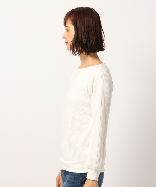 GLOBAL WORK（グローバルワーク）の「【WEB LIMITED有】リブソデパフプルオーバー9分袖/777524（Tシャツ/カットソー・レディース・ダークブルー/ライトグレー/ホワイト/その他2/ブラック/クリアレッド・LARGE/MEDIUM）」の13枚目の写真