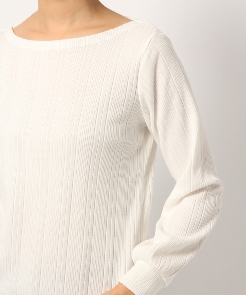 GLOBAL WORK（グローバルワーク）の「【WEB LIMITED有】リブソデパフプルオーバー9分袖/777524（Tシャツ/カットソー・レディース・ダークブルー/ライトグレー/ホワイト/その他2/ブラック/クリアレッド・LARGE/MEDIUM）」の15枚目の写真