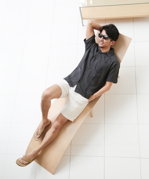 BAYFLOW(ベイフロー)の「BAYFLOW/フェードコールショートパンツ 18SS(その他パンツ・メンズ・オレンジ/ベージュ/オフホワイト/ブルー・MEDIUM/LARGE/SMALL)」の8枚目の写真